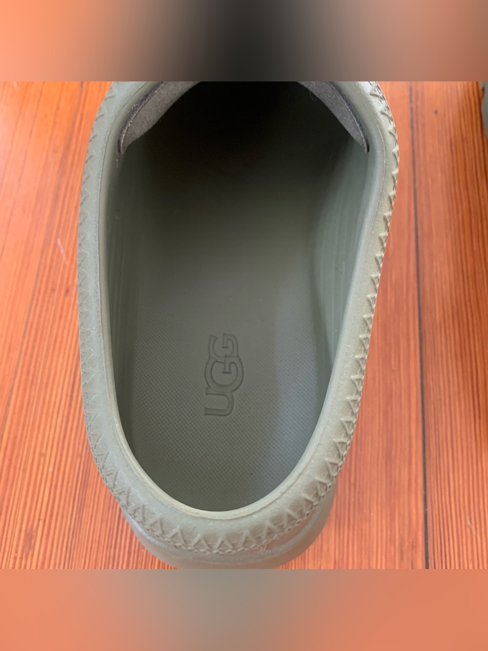 UGG Tasman X Women's Green US 7 Waterproof Rubber Clogs w/ Removable Sock - Picture 8 of 12